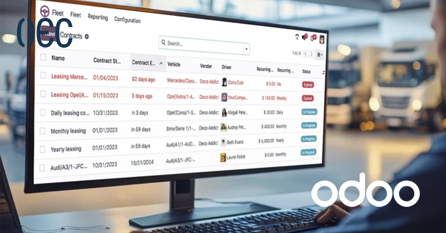 افضل نظام إدارة أسطول المركبات من اودو